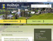 Tablet Screenshot of hostejn.zabrezsko.cz