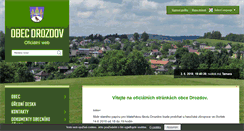 Desktop Screenshot of drozdov.zabrezsko.cz